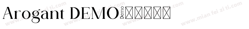 Arogant DEMO字体转换
